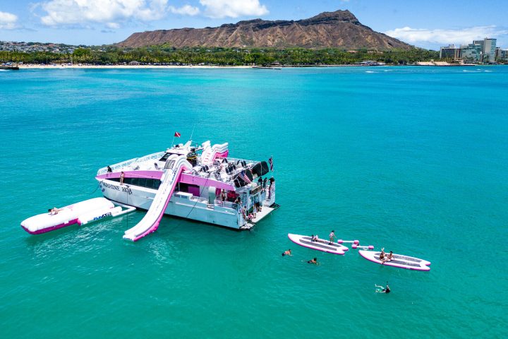 a small boat in a body of water