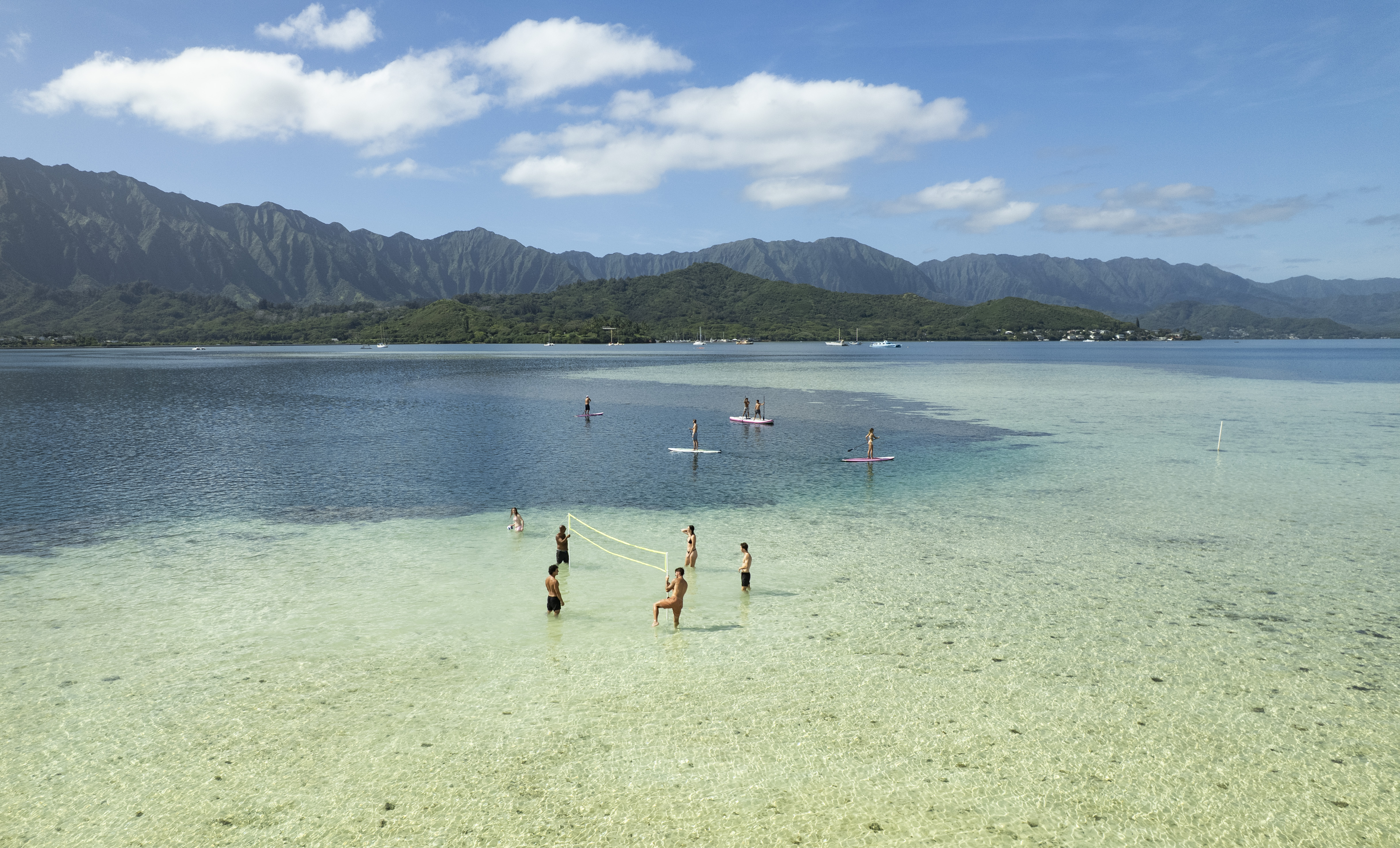 Kaneohe Bay Sandbar Splash and Snorkeling Boat Tour | Pink Sails
